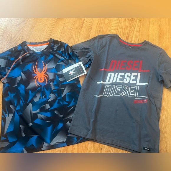 Boys bundle Spyder diesel shirts - Picture 1 of 2